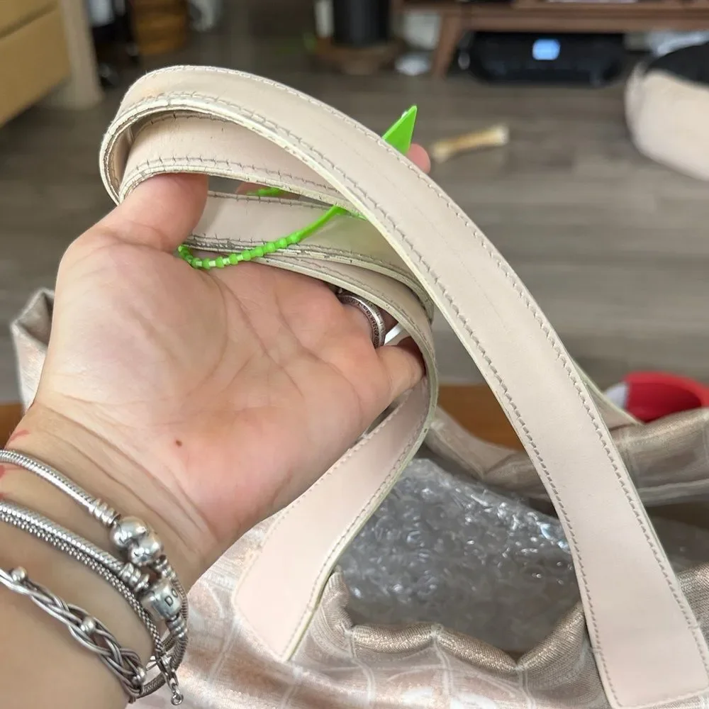 CHANEL Beige and Cream Tote Bag